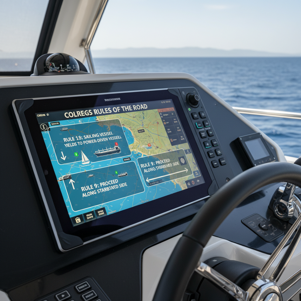 marine chart plotter boat navigation COLREGS