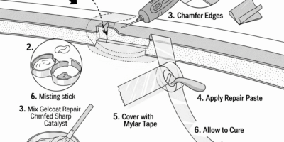 Gelcoat Repair on a Boat Step by Step for First-Timers