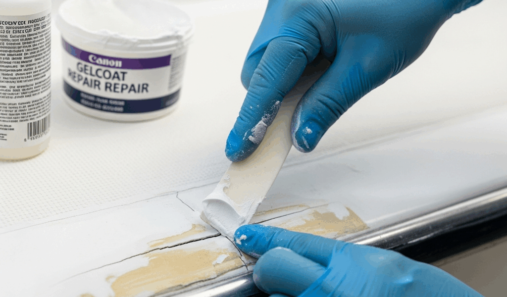 Professional photograph related to: Gelcoat Repair on Fiberglass Boats — How to Fix Chips, Cracks, a